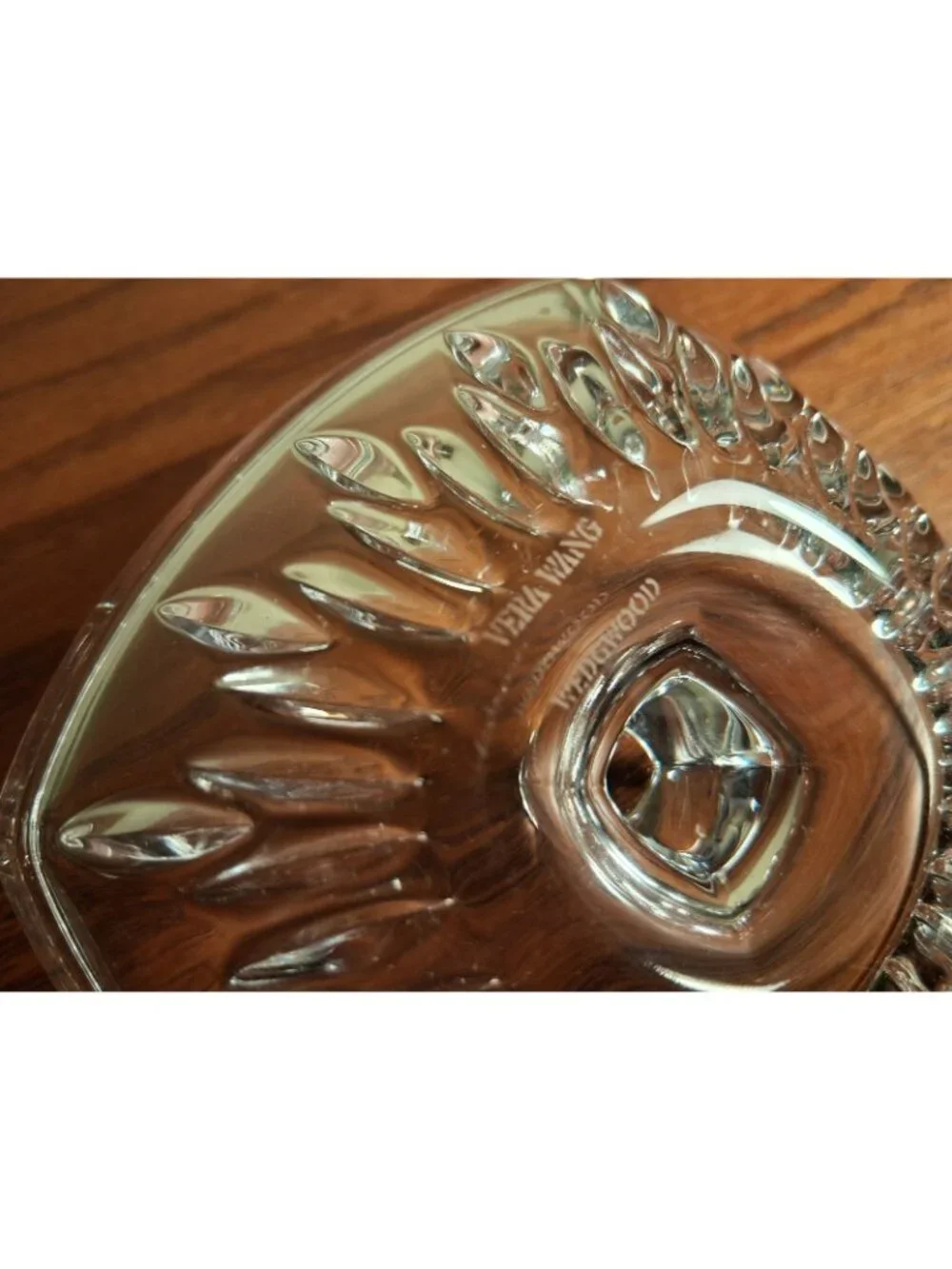 Ring Dish Holder By Vera Wang for Wedgwood Duchesse Square Crystal Vintage